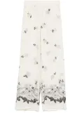 P.A.R.O.S.H. silk trousers - White