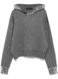 kaos sequin-detail hoodie - Grey