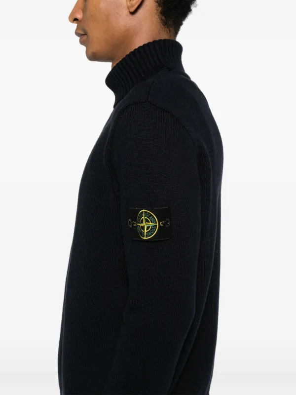 Stone  コンパスバッジ セーター Stone Island コンパスバッジ セーター | ブルー | FARFETCH JP