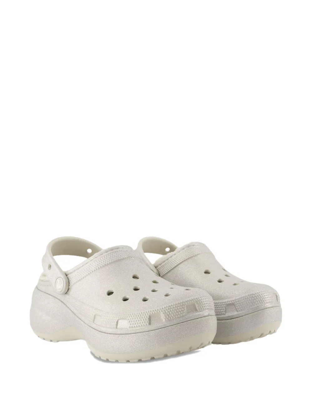 Crocs Klompen met glitter Beige