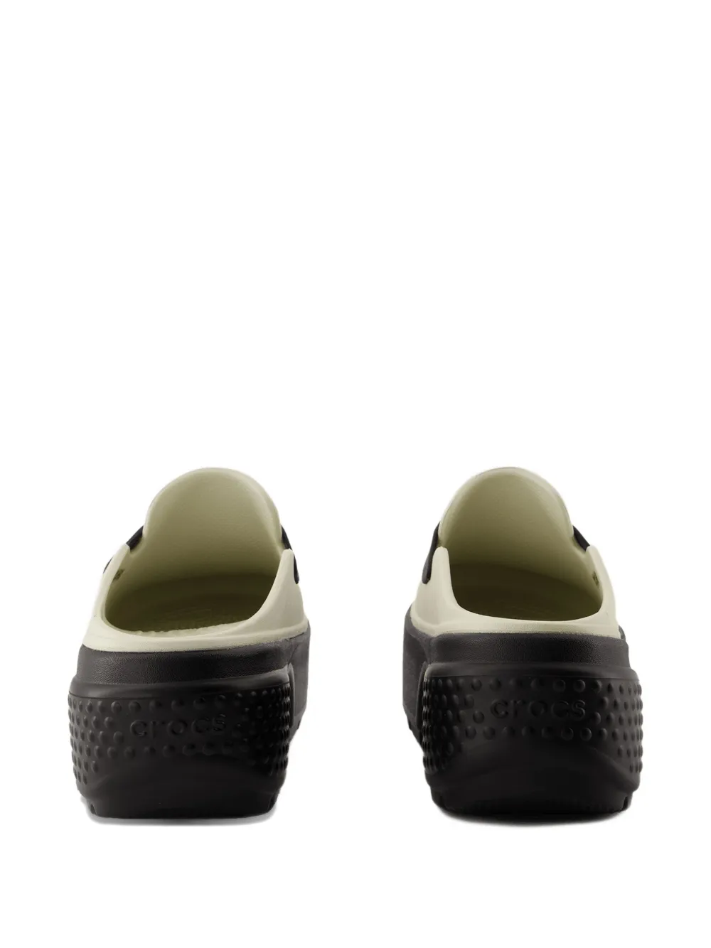 Crocs Platform-heel Slippers In White