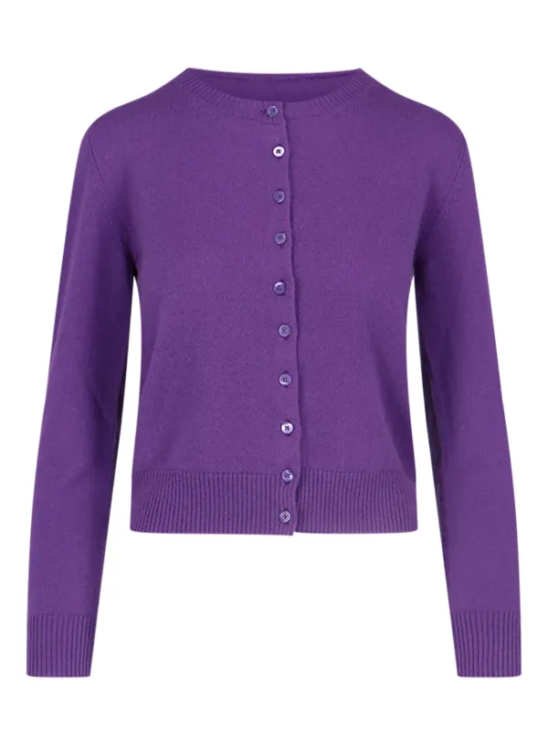 Purple cashmere cardigan best sale