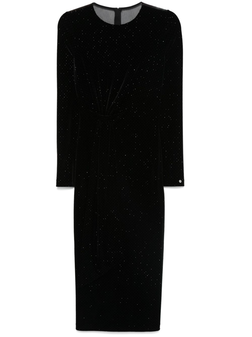 velvet midi dress