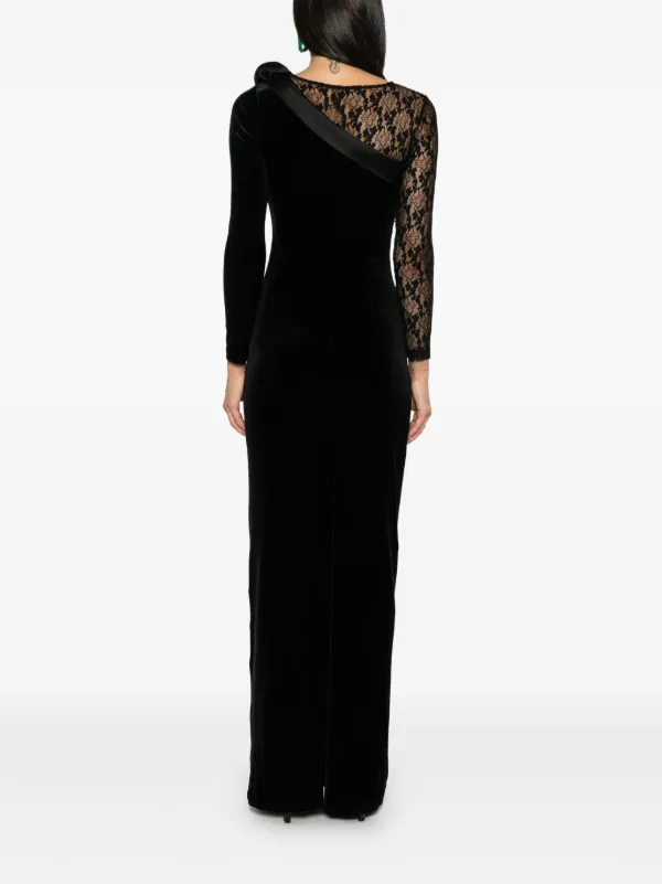 chinese dress ladies Arianne I maxi dress with lace insert main image 1