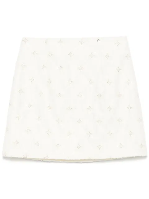 NISSA falda corta con bordado en  jacquard