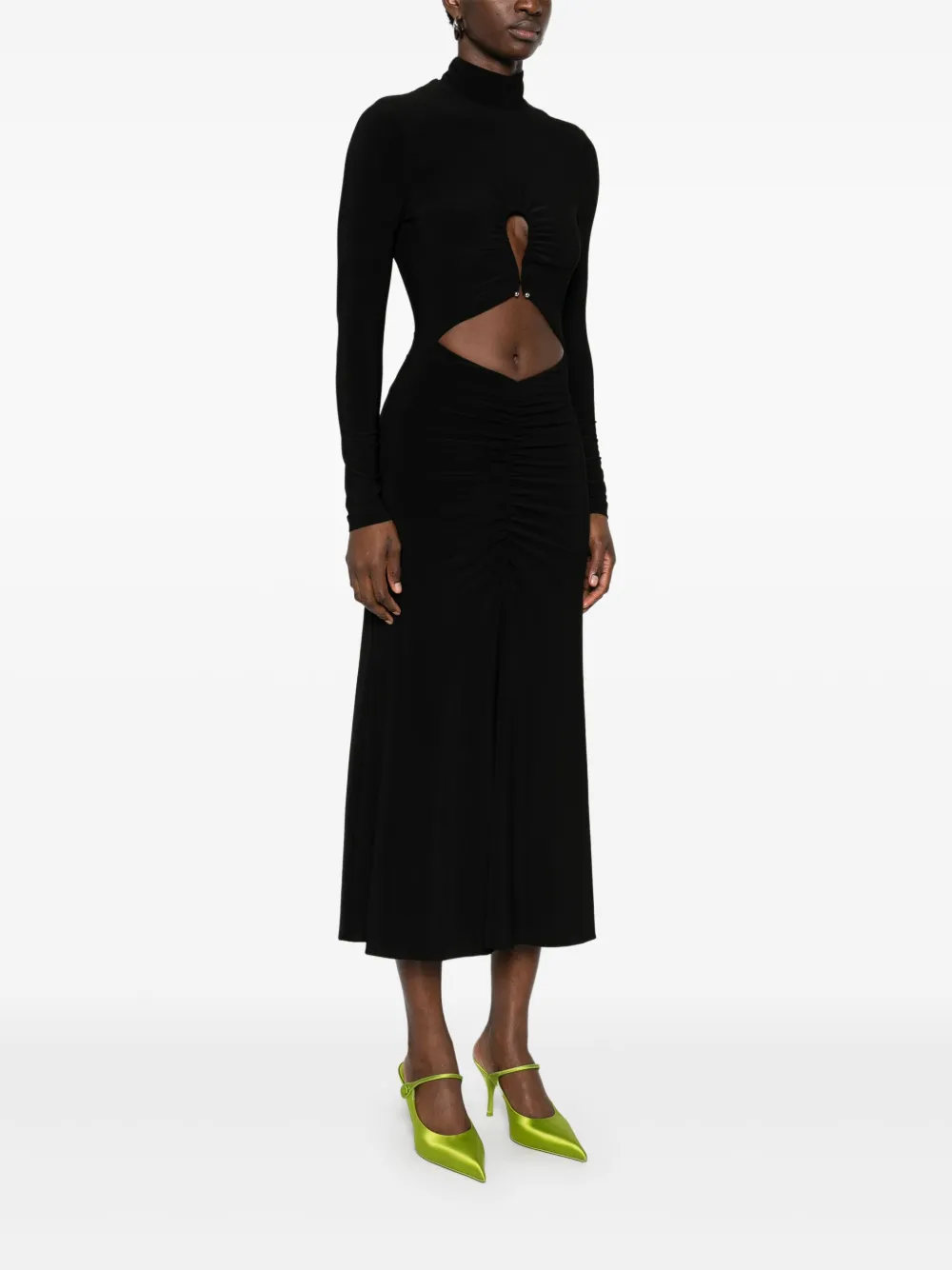 NISSA Midi-jurk met uitgesneden detail Zwart