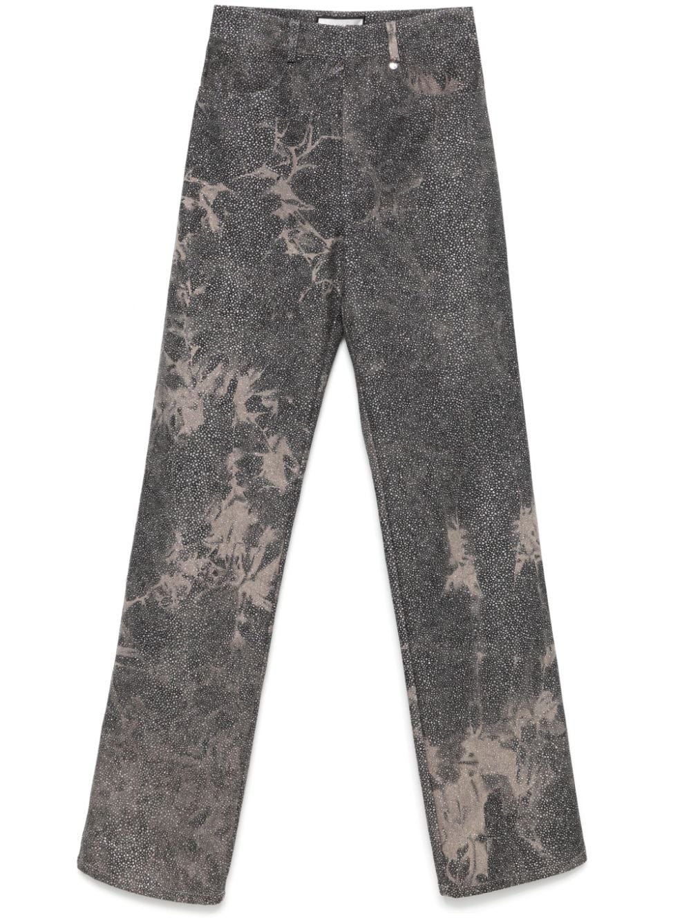 high-rise glitter jeans