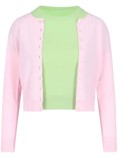 Canessa conjunto de top y cárdigan de cachemira