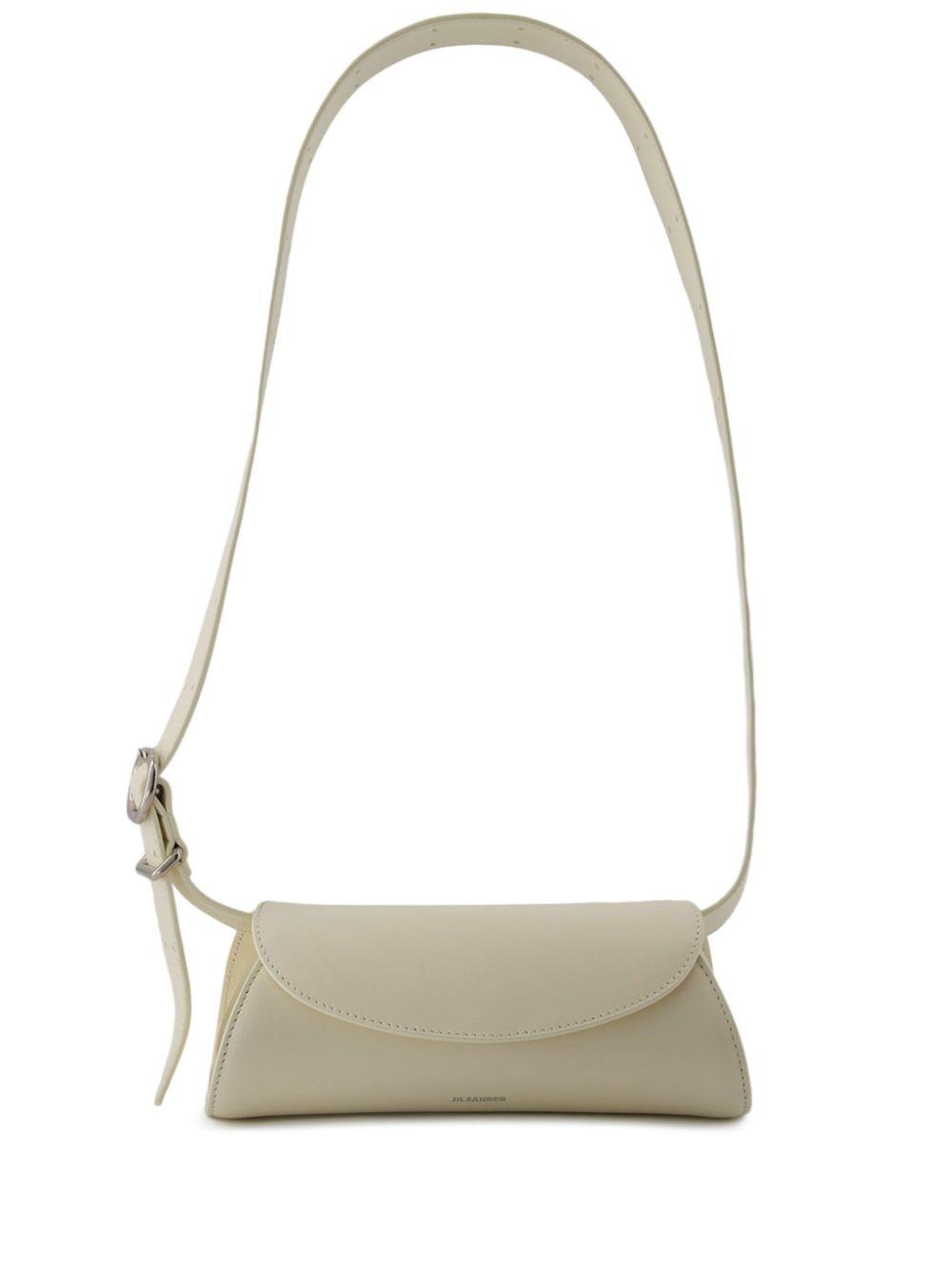 Jil Sander Cannolo leather shoulder bag - Neutrals