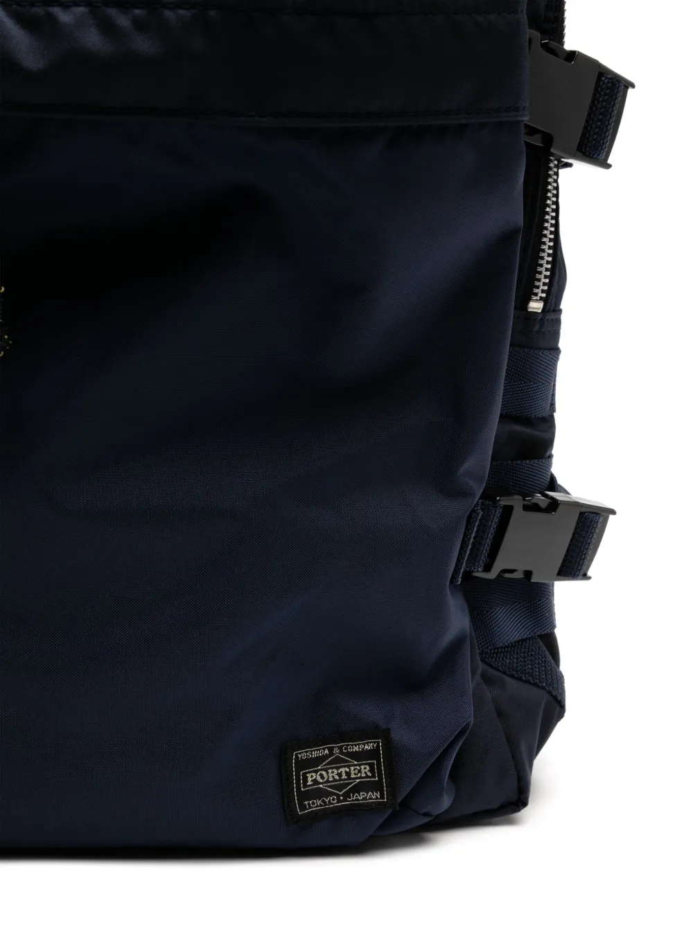 Porter-Yoshida & Co. Rugzak met logopatch Blauw