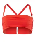 Jacquemus bandeau bikini top - Orange