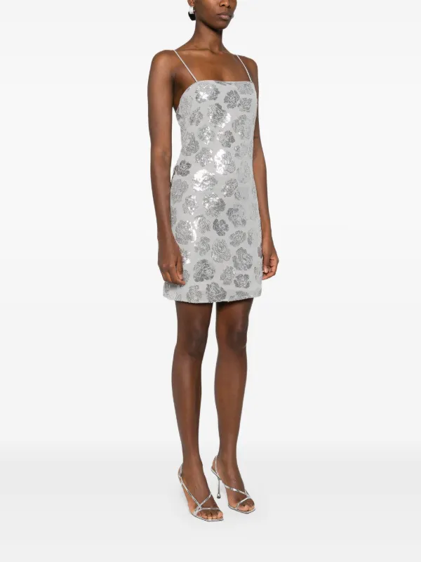 ワンピース Rotate Birger Christensen Sequined Mini Dress ROTATE BIRGER CHRISTENSEN Sequined stretch recycled-jersey