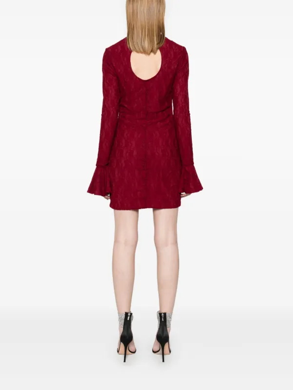 ROTATE BIRGER CHRISTENSEN レース ミニドレス | レッド | FARFETCH JP
