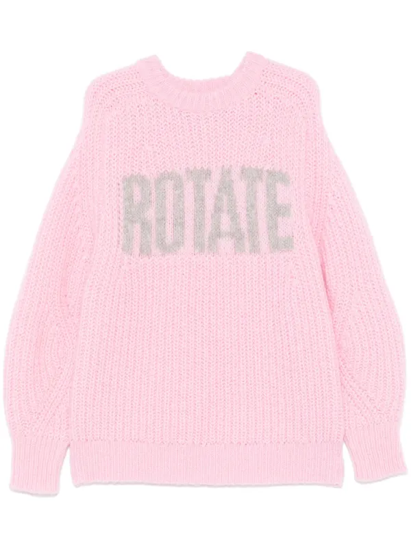 ROTATE BIRGER CHRISTENSEN knitted-logo sweater