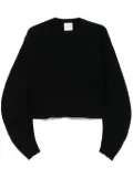 Nude virgin wool sweater - Black