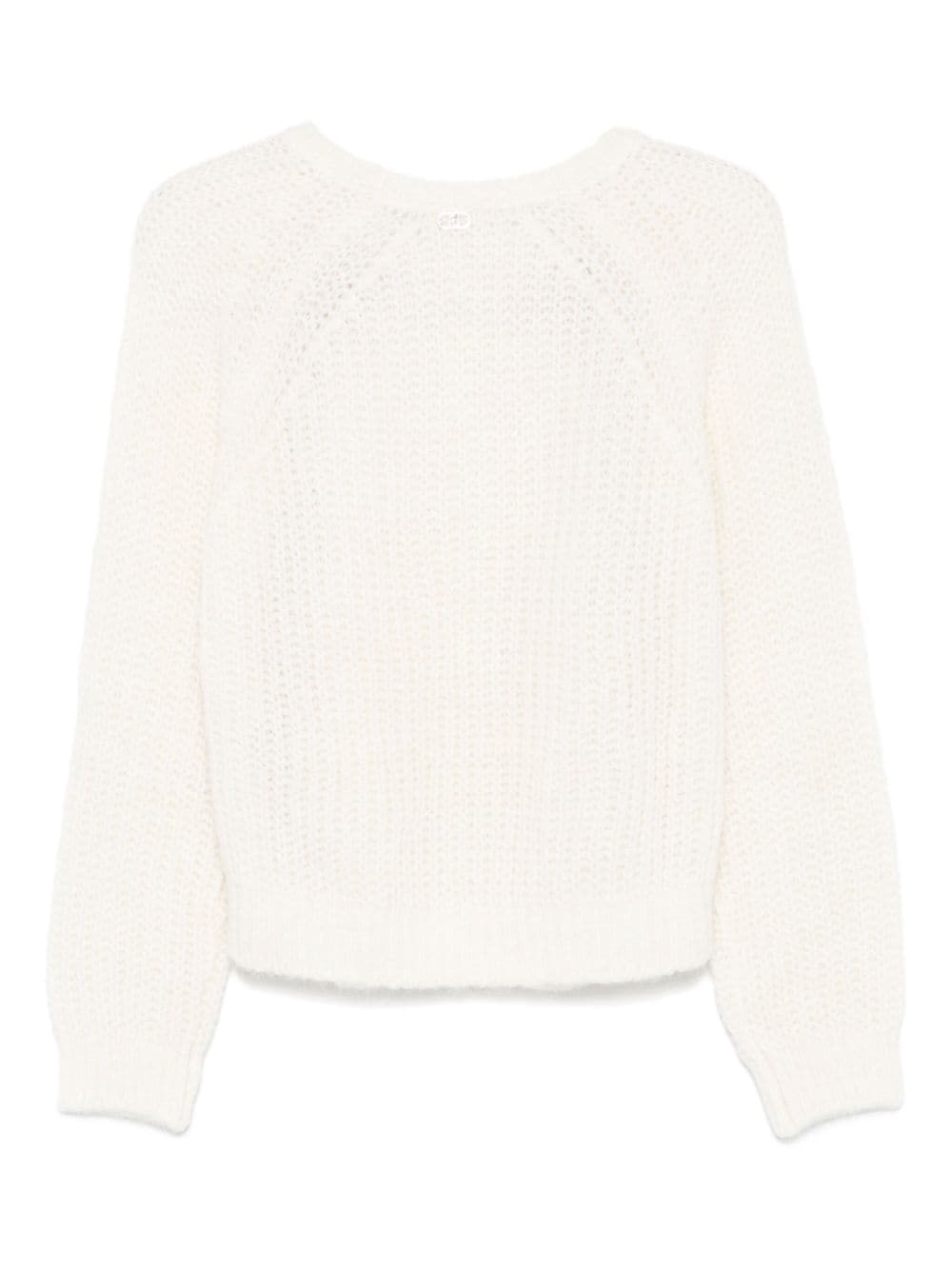 LIU JO lurex-detail sweater - Wit