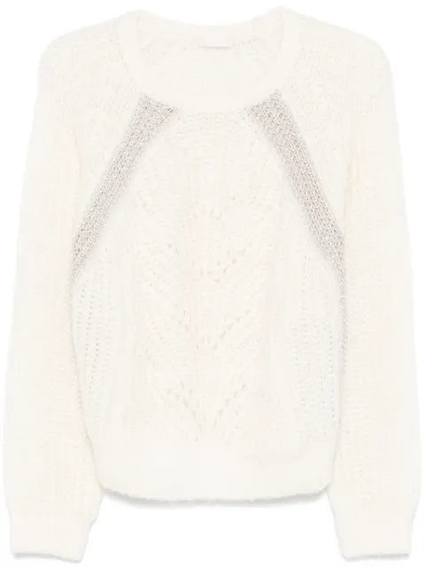 LIU JO lurex-detail sweater