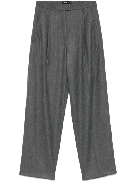 DRHOPE pantalones con estampado de rayas diplomáticas