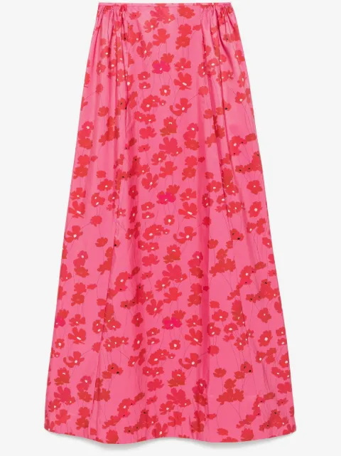 Bernadette Ella Cosmos-print maxi skirt