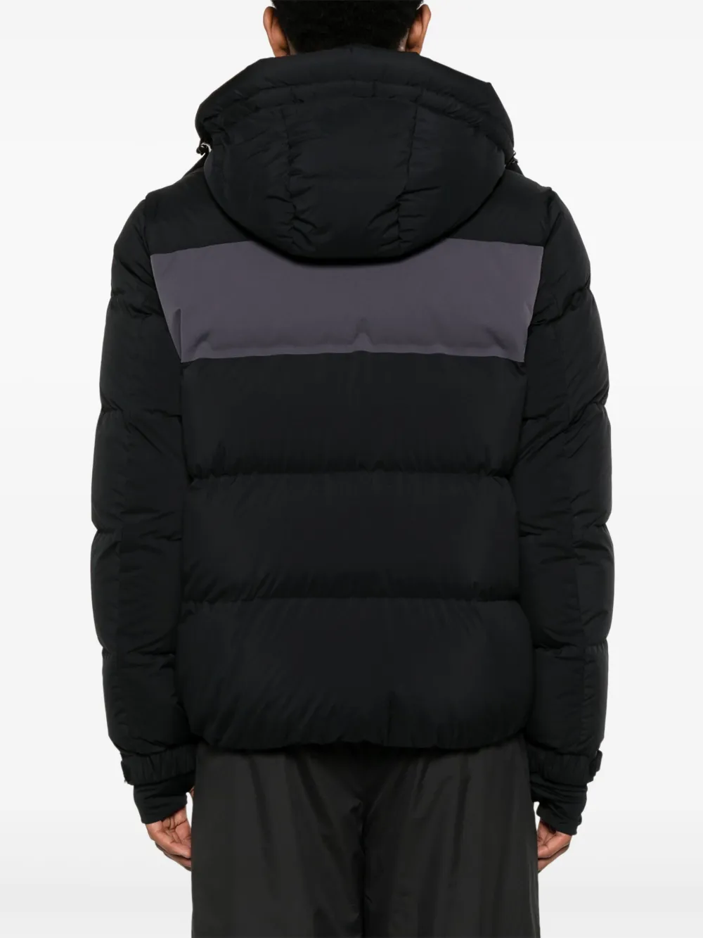 Moncler Grenoble Gewatteerd jack met capuchon Zwart