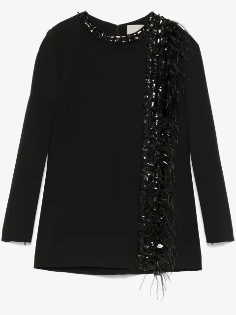 Elie Saab embroidered cady blouse