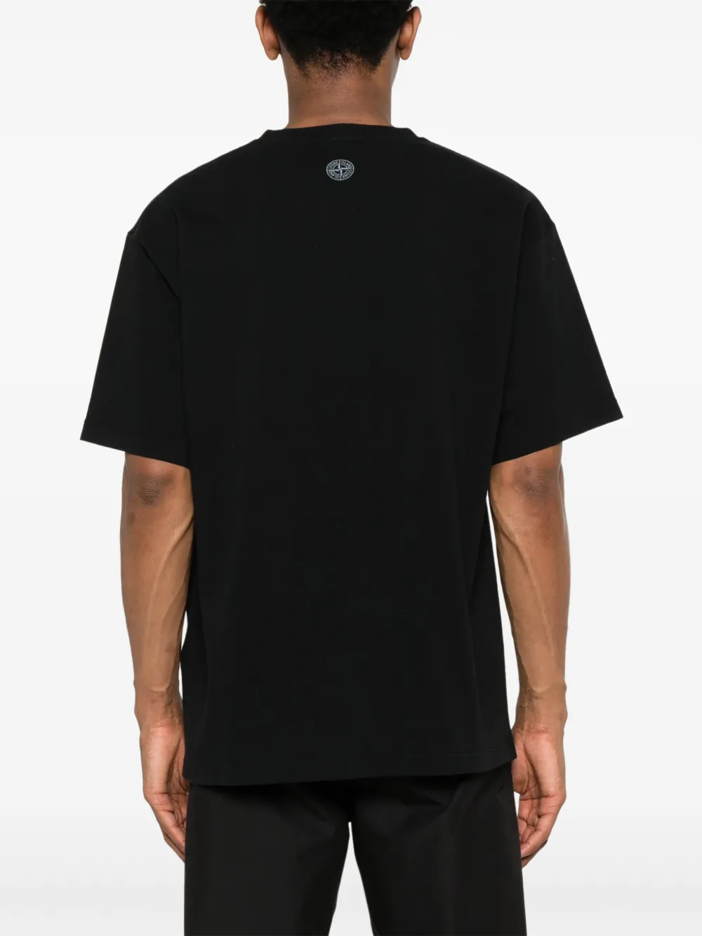 Stone Island Katoenen jersey T-shirt Zwart