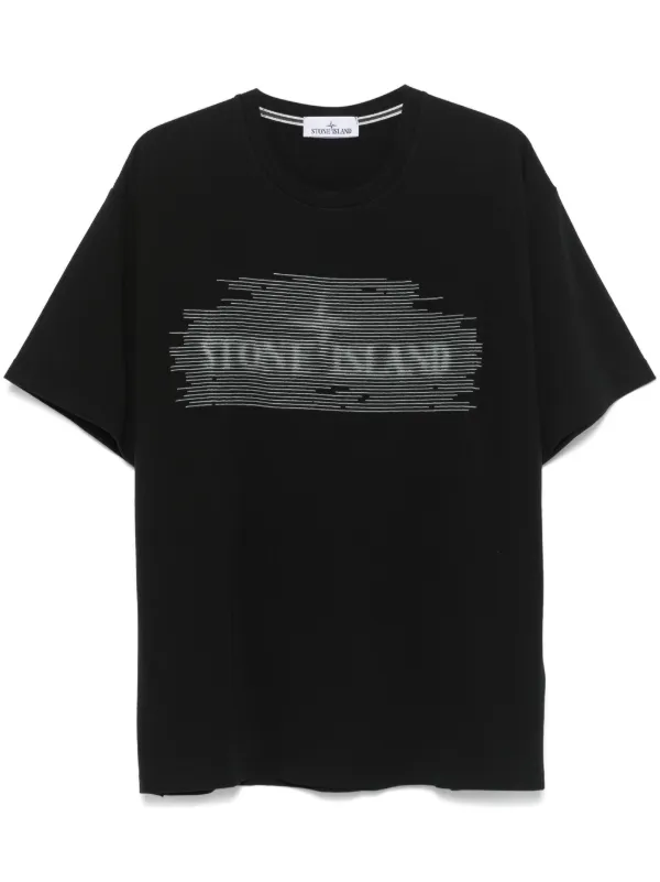 Stone Island Cotton Jersey T-shirt in Black