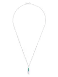 Tom Wood Cube-pendant turquoise necklace - Silver