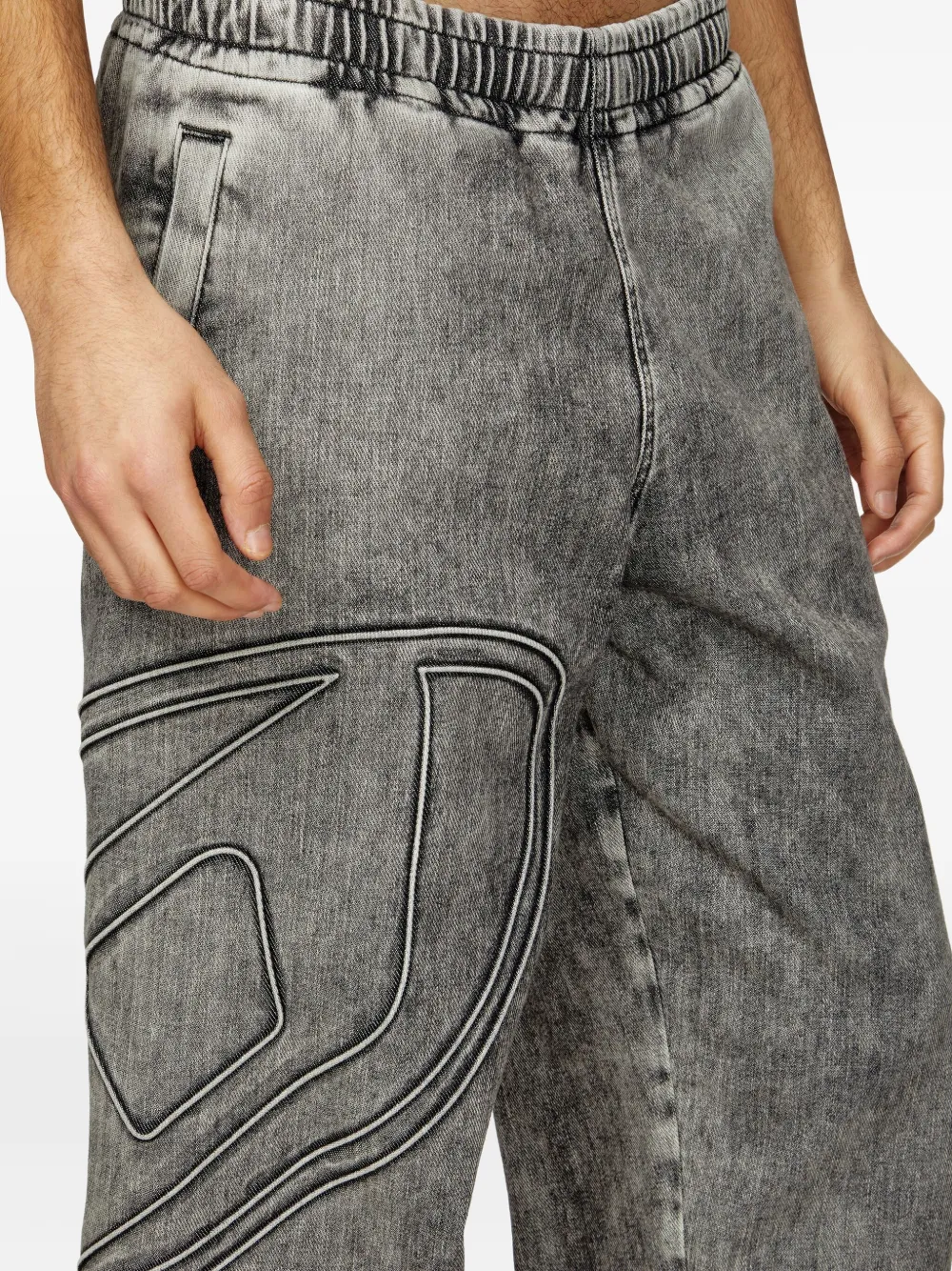 Diesel Slim D-pint Track Denim In Grey