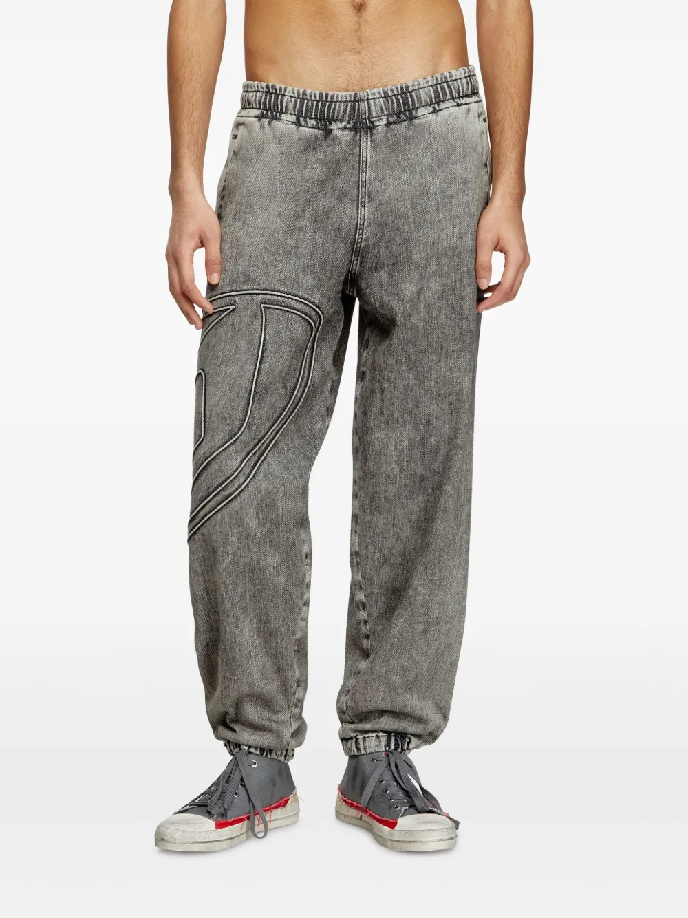 Diesel Slim D-pint Track Denim In Grey