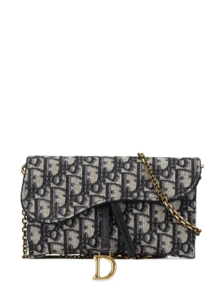 Christian Dior Pre-Owned 2021 オブリーク サドル ウォレットオン  