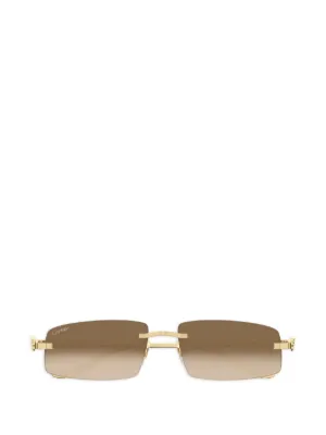 Cartier Eyewear クラッシュ ドゥ カルティエ サングラス | ゴールド Cartier Eyewear クラッシュ ドゥ カルティエ サングラス | ゴールド