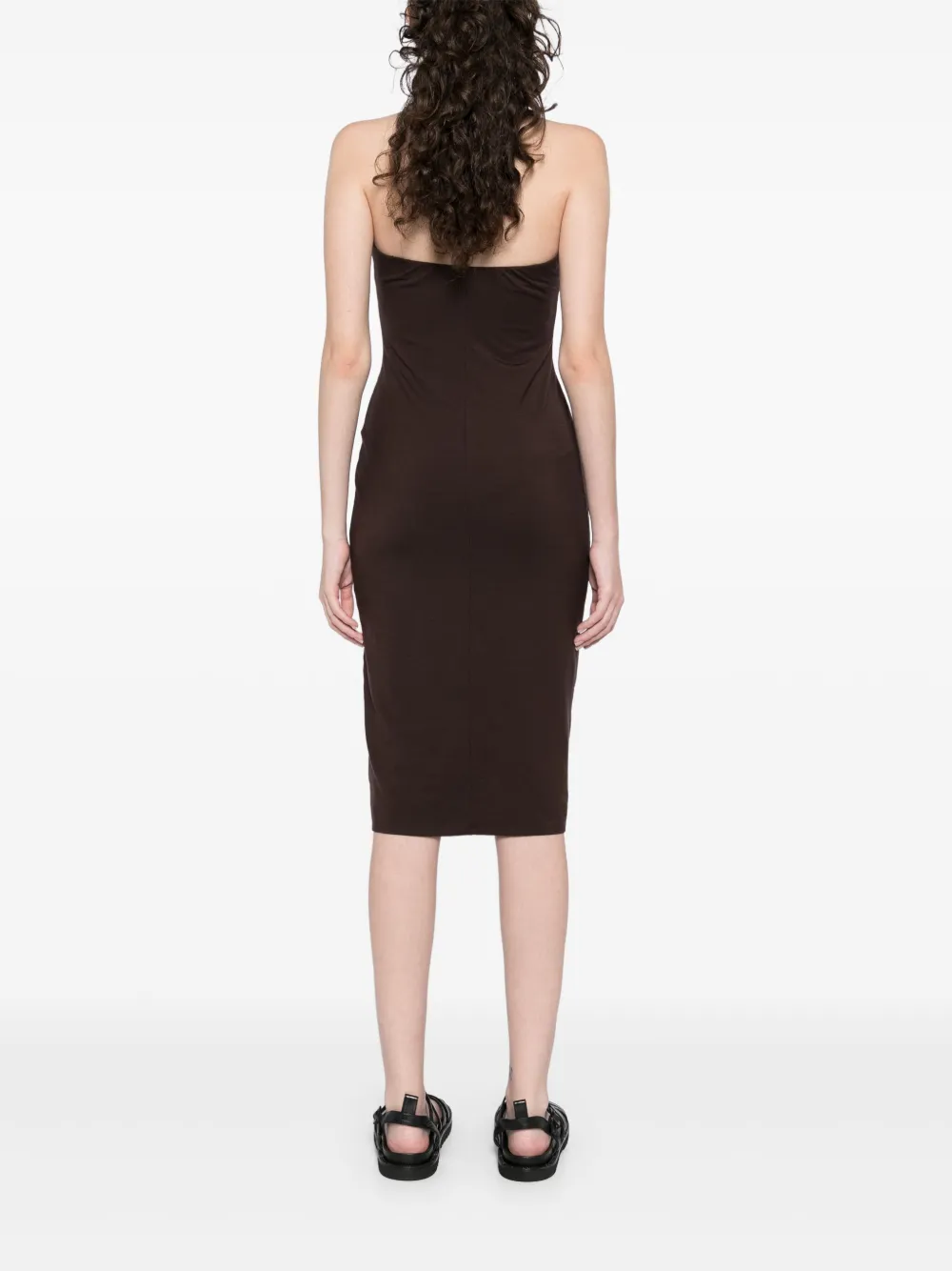 Reformation Etta Knit Dress In Brown