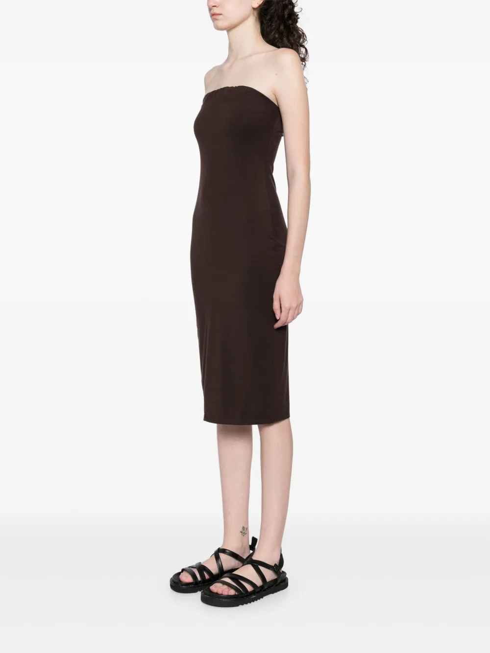 Reformation Etta Knit Dress In Brown