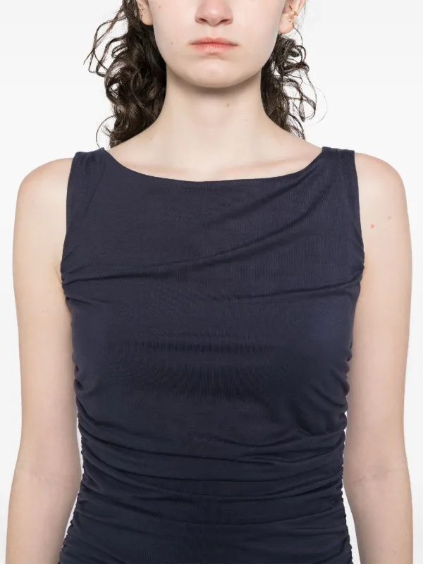 Reformation Benson Knit Dress | Blue | FARFETCH