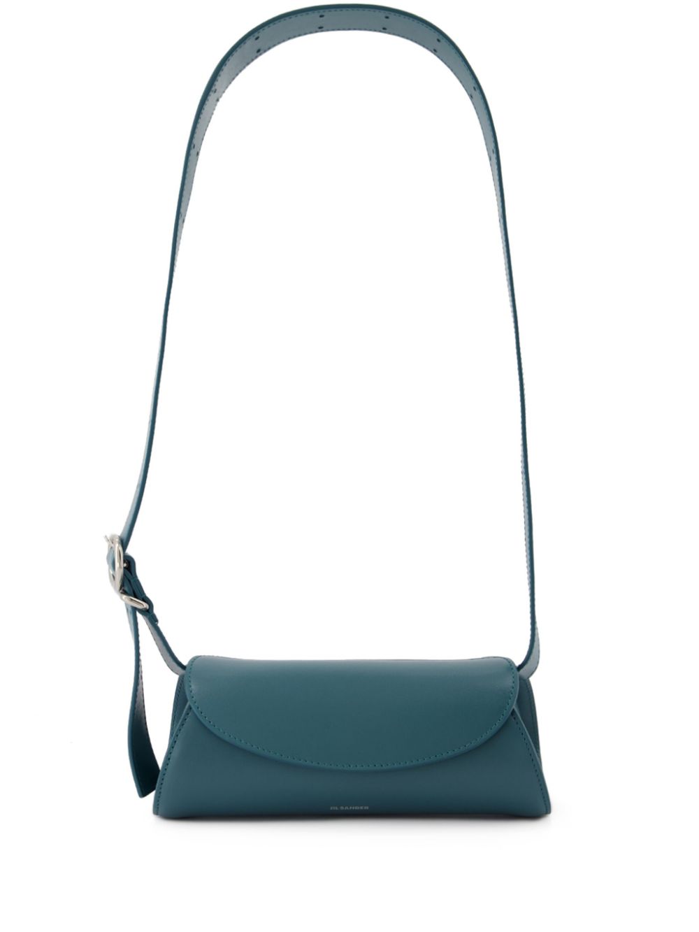 Jil Sander Cannolo leather shoulder bag - Blue