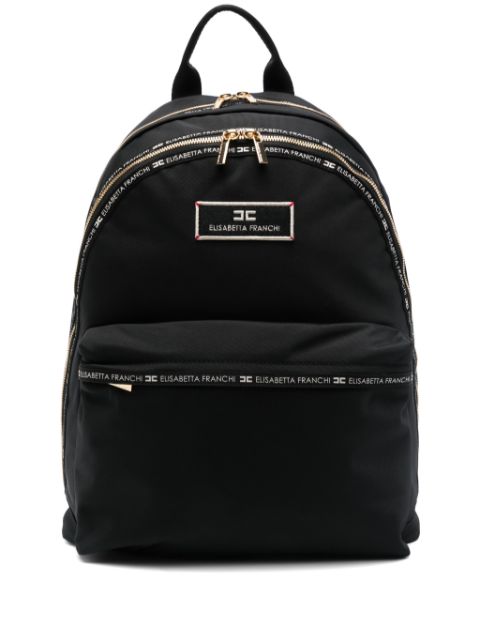 Elisabetta Franchi La Mia Bambina logo-patch backpack