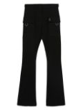 Miss Blumarine kid flared trousers - Black