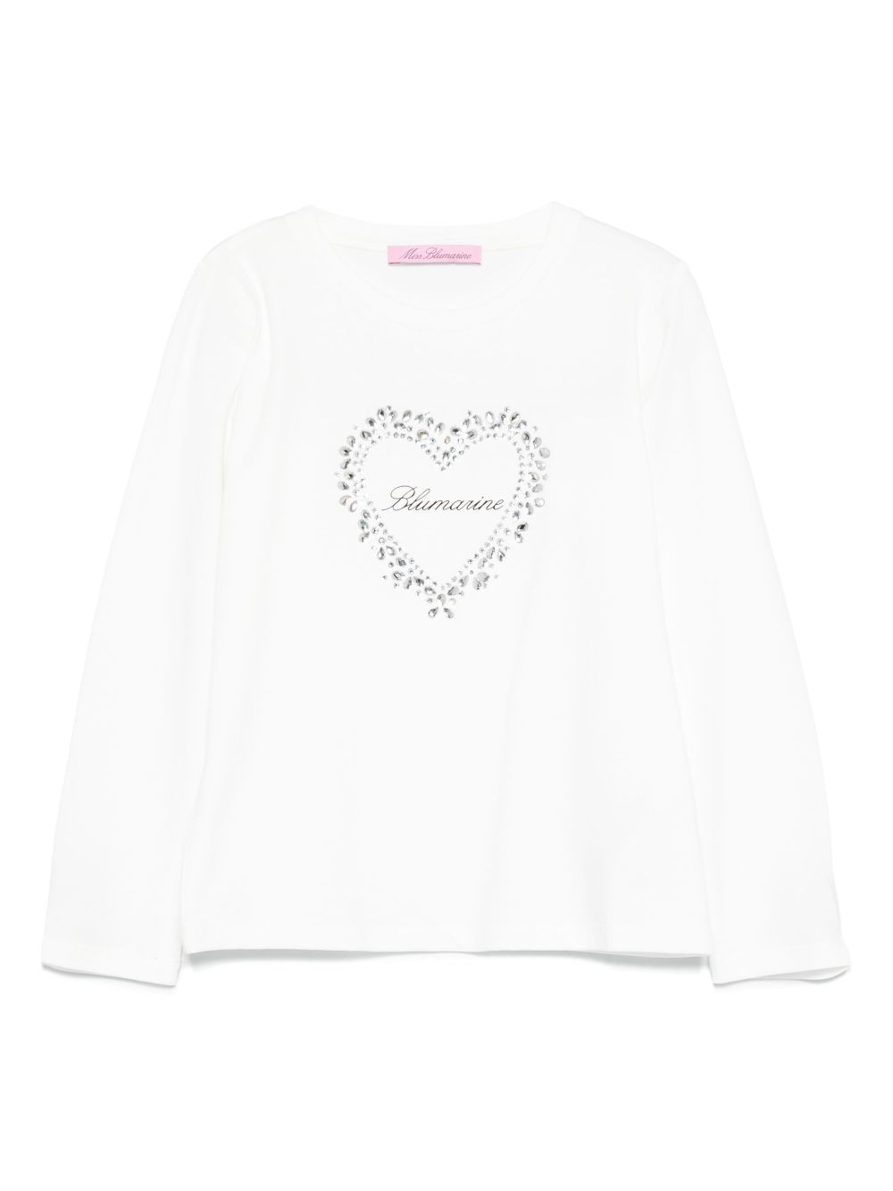 Miss Blumarine crystal-embellished T-shirt - White