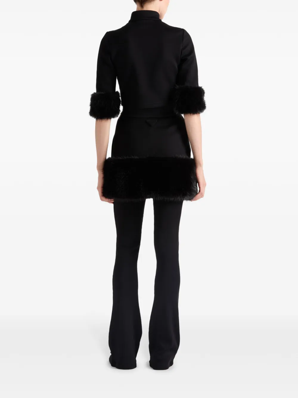 Prada Cropped sweater Zwart