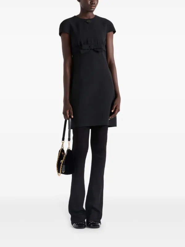 Prada Sablé Mini Dress | Black | FARFETCH
