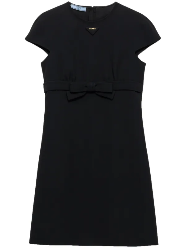 プラダ Prada Sable Mini Dress Prada Sablé Mini Dress | Black | FARFETCH