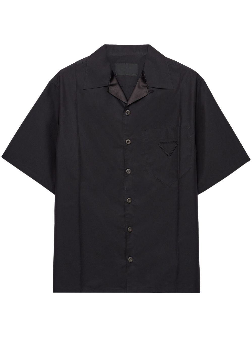 Prada technical cotton short-sleeved shirt - Black