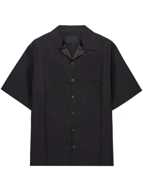 Prada Camisa de algodão mangas curtas