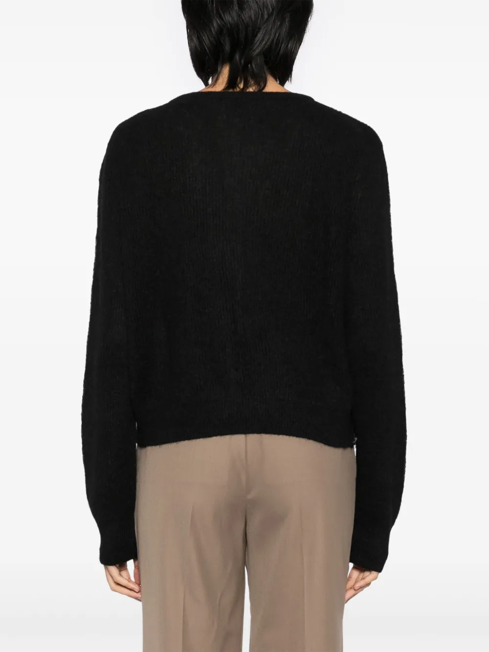 Shop Reformation Cece Cardigan In Black