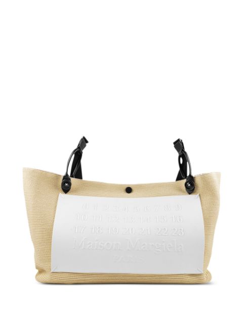 Maison Margiela logo-patch tote bag Women