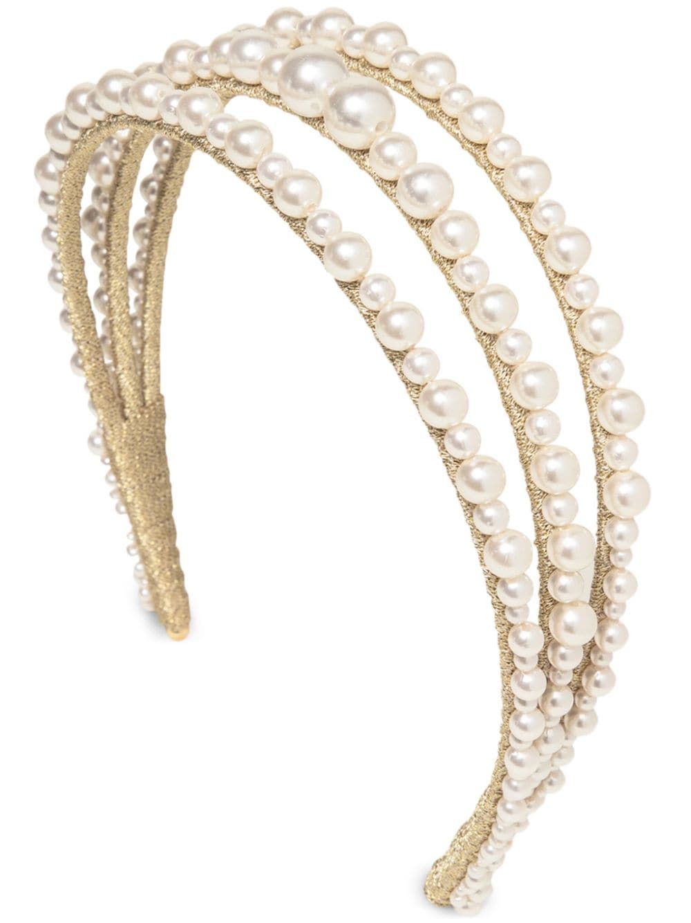 Shop Jennifer Behr Fiorella Headband In Neutrals