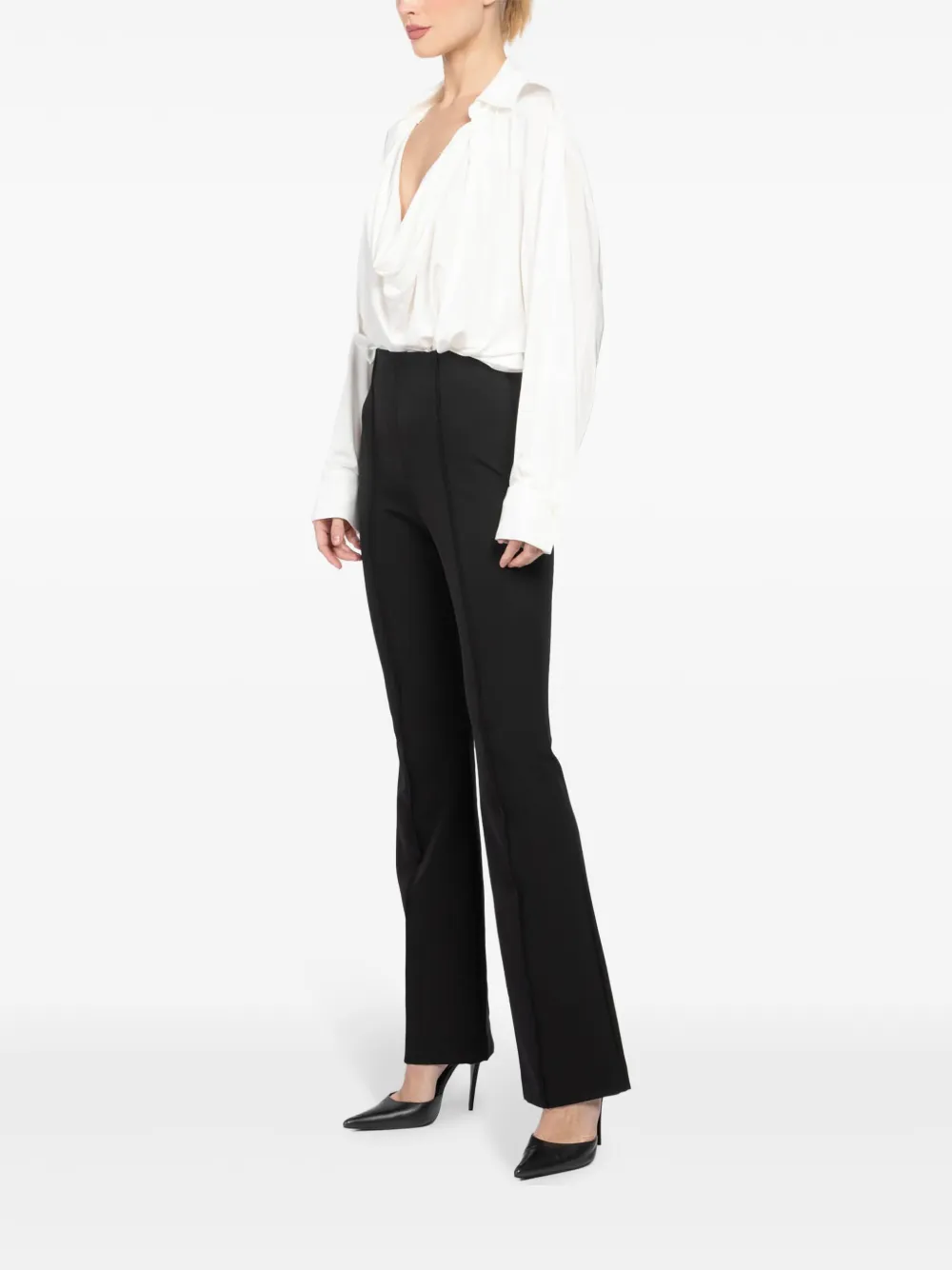 Magda Butrym Gedrapeerde blouse Wit
