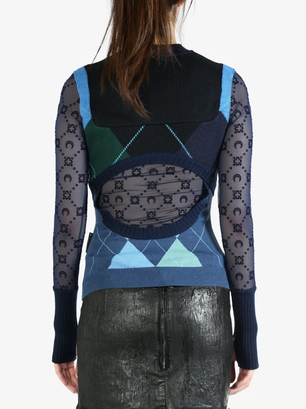Marine Serre layered sweater | Knitwear | Image 3