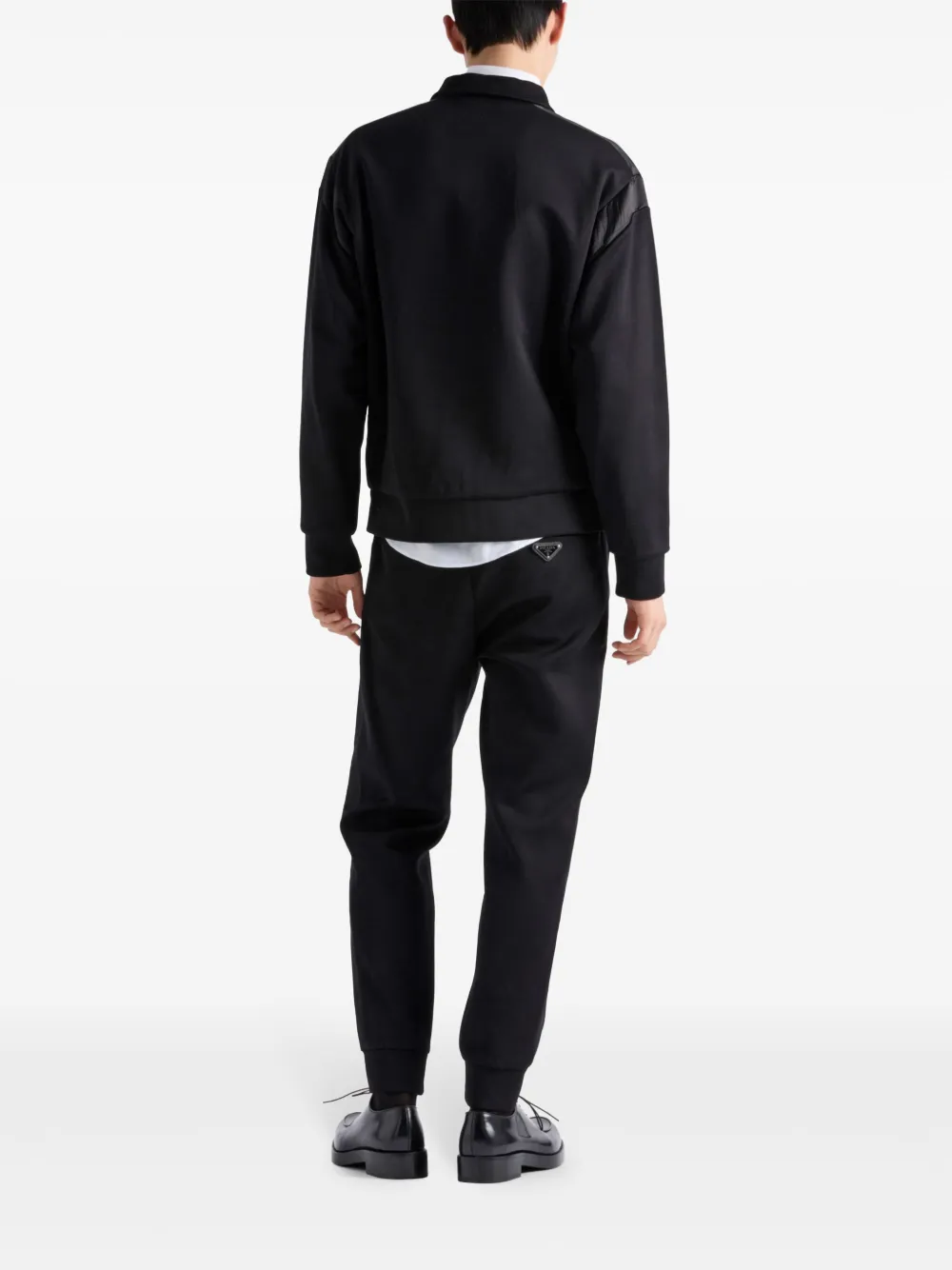 Prada Duchesse trainingsbroek met detail Zwart